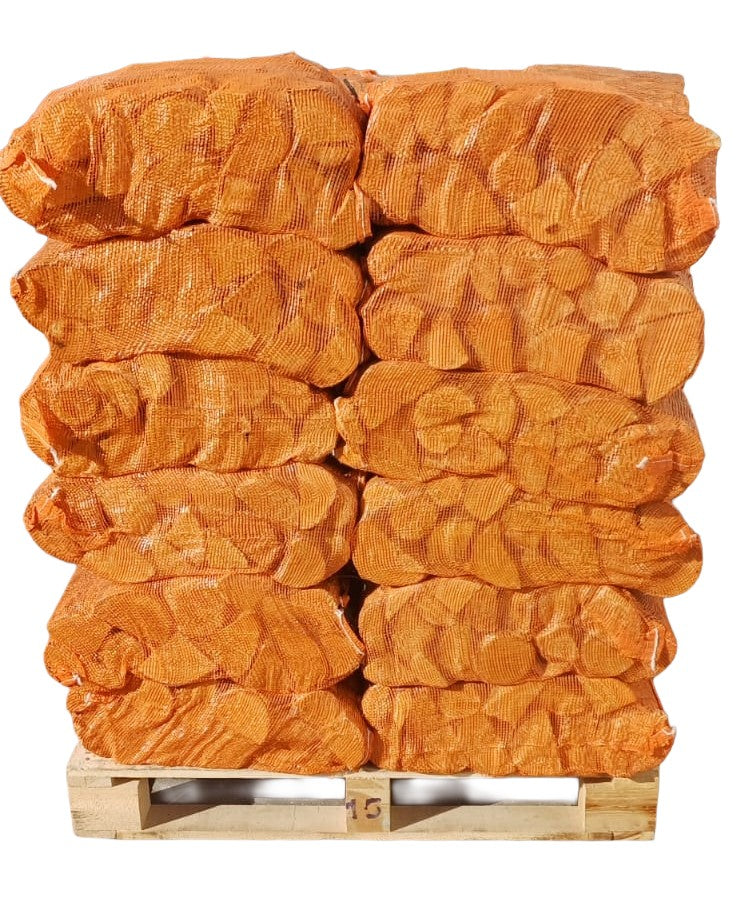 Kiln Dried Birch Logs - 60 Net Bags (25L)