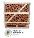 Kiln Dried Alder Logs (Standard Crate) + Free Kindling