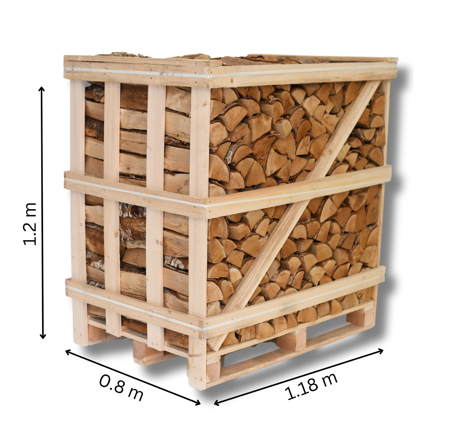 Kiln Dried Birch Logs (Standard Crate) + Free Kindling
